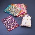 100 шт., подарочные пакеты pandahall из органзы, 18x13 см, 12x10 см, 14x10 см, 9x7 см