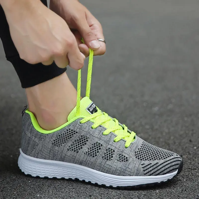 Кроссовки женские летние дышащие белые большого размера GMB-0229 | Спорт и