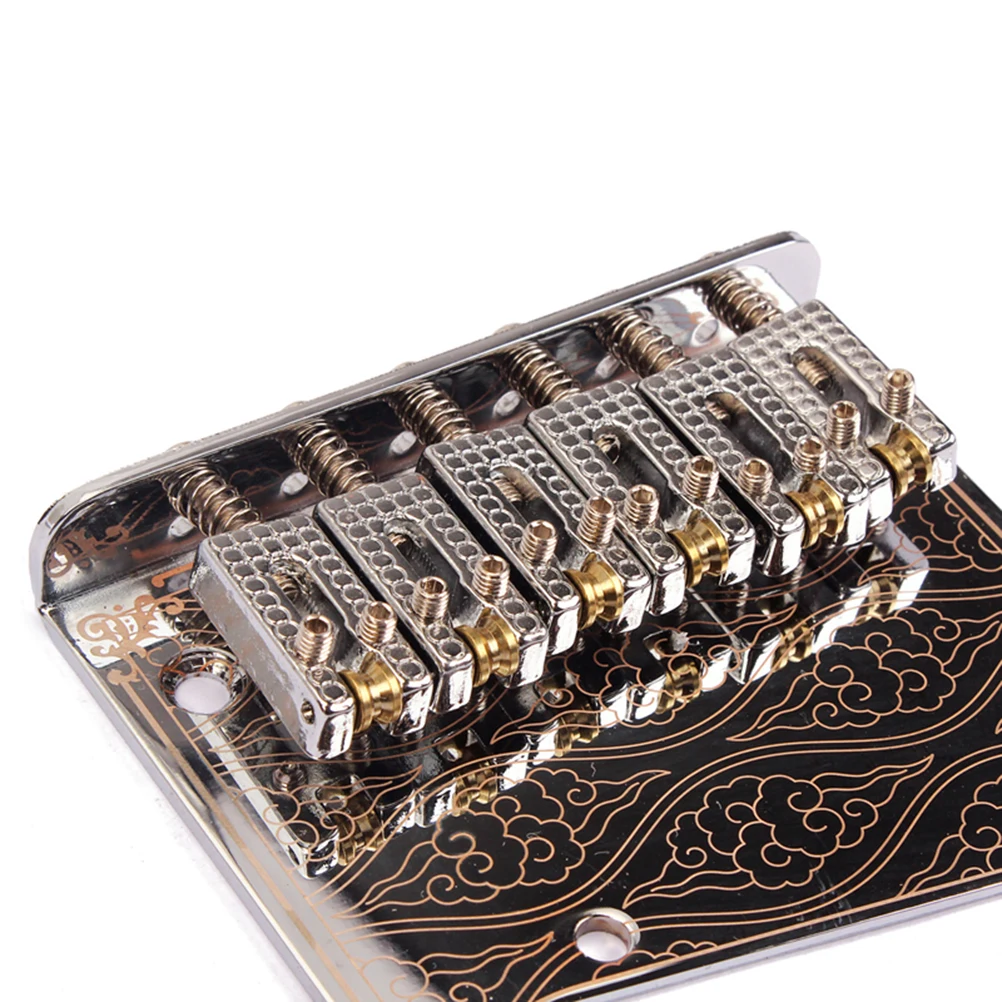 Хромированный 6 струнный седельный мост для крыла электрической гитары с