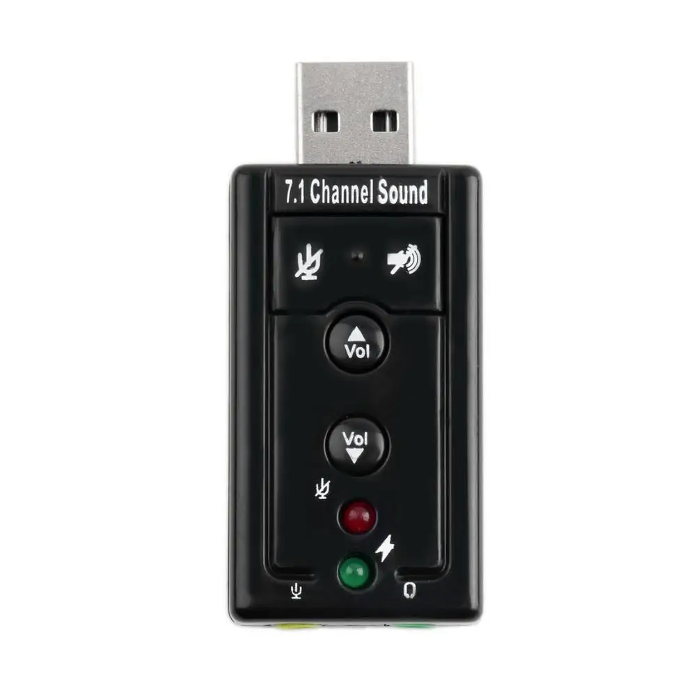 Professional 7.1 Channel Universal External USB Sound Card Mini 2.0 12Mbps U Disk For Audio Adapter |