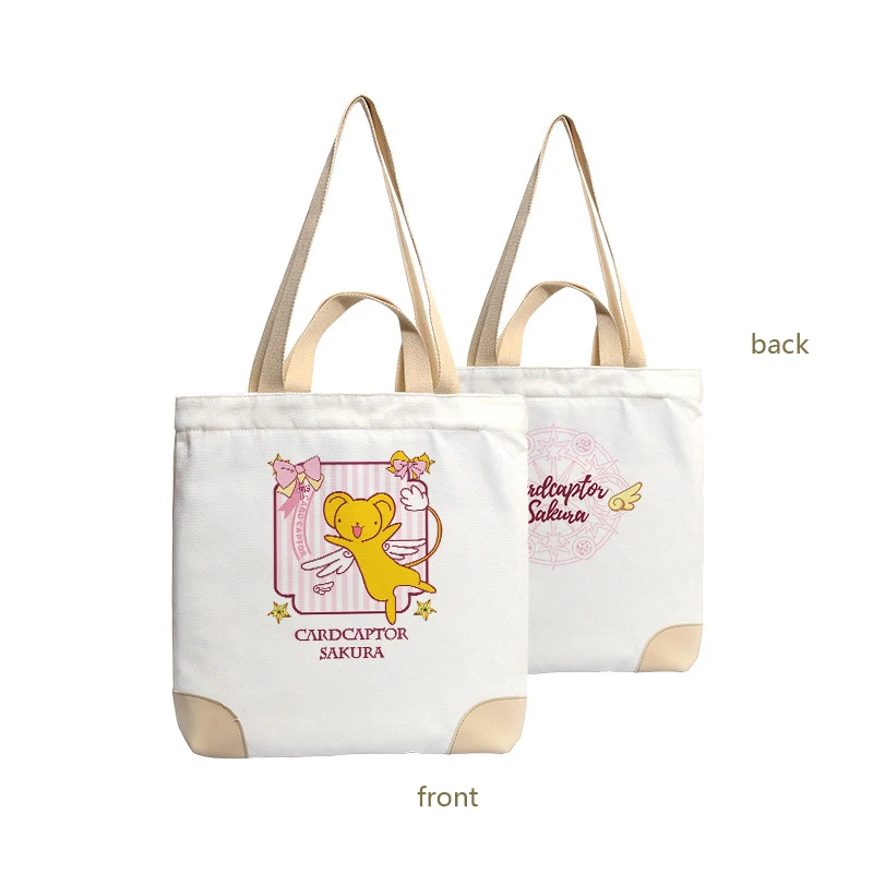 Сумка на плечо Kawaii С мультяшным принтом Сакура милая сумочка Цербер тоут с милыми