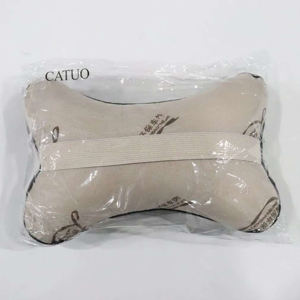 

New 4 Colors Available New leather Hole-digging headrest pillow Car Headrest Supplies Neck Auto Safety Pillow hot selling