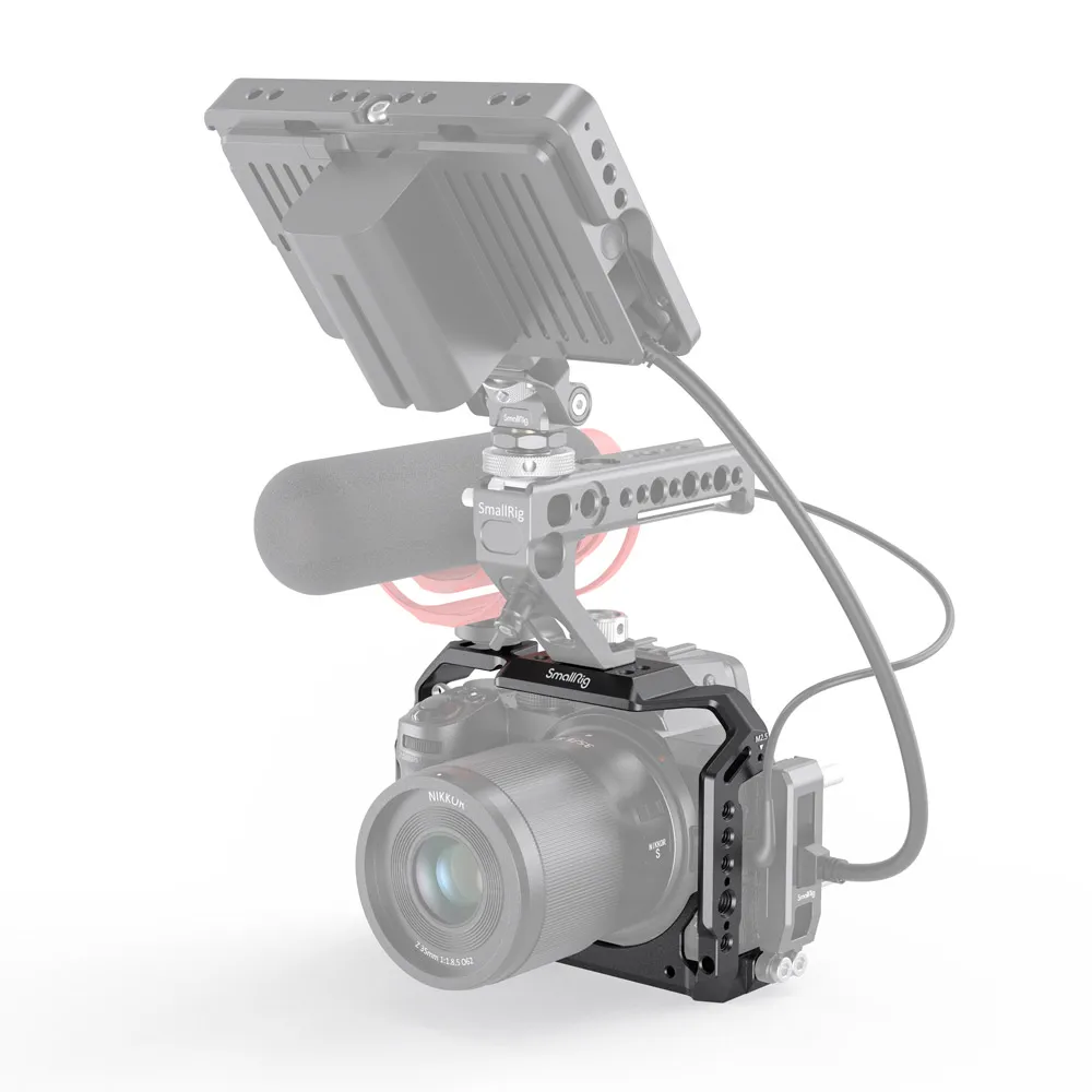 SmallRig Dslr камера клетка для Nikon Z5/Z6/Z7 с холодным башмаком и натовской рельсовой