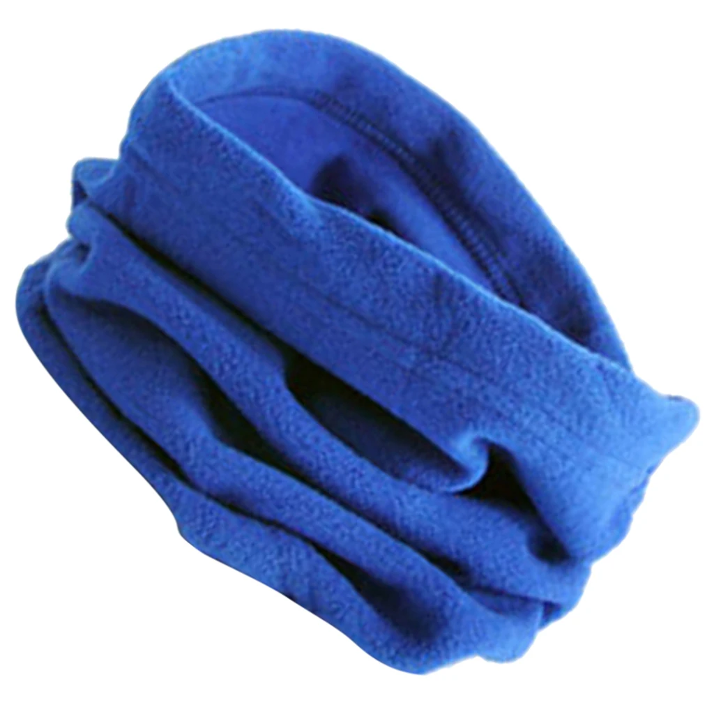 Зимний флисовый мужской и женский шарф с кольцом модный шейный теплый удобный