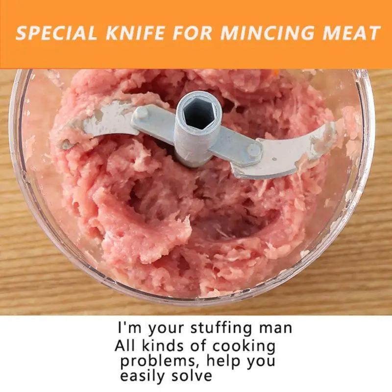 

Multifunctional Meat Grinder Hand-power Kitchen Chopper Portable Mini Garlic Ginger Chili Masher Meat Crusher Shredder