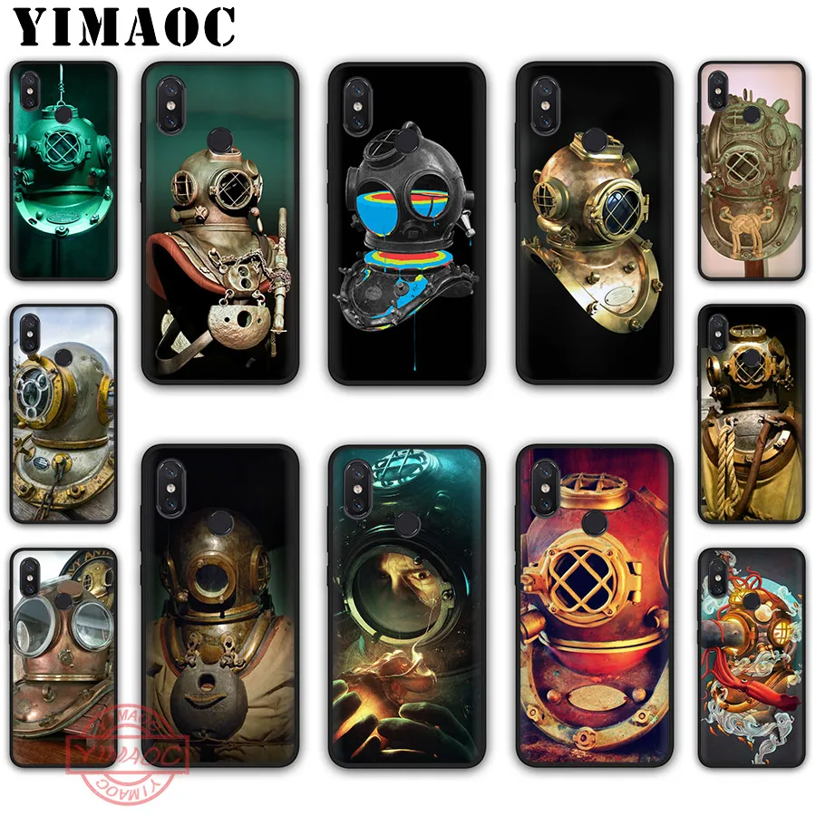YIMAOC Дайвинг шлем Подводная маска мягкий чехол для Xiaomi Mi 10 9 8 SE 6 A1 A2 A3 Lite F1 9T Pro CC9E Max 3