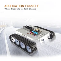 tp200 new intelligent tank chassis diy cehicle 9v150rpm motor with encoder wifi bluetooth handle control tank