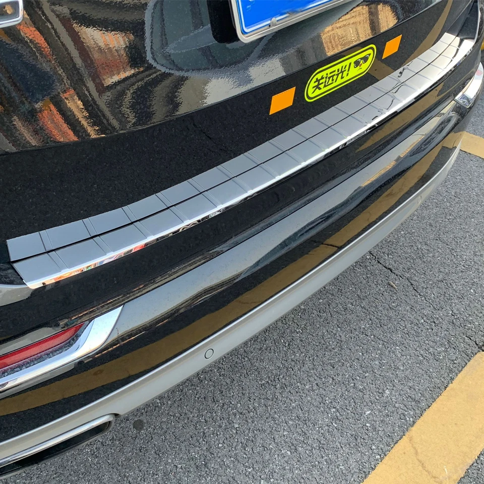 Автомобильная наклейка из нержавеющей стали для заднего бампера багажника Volvo XC90