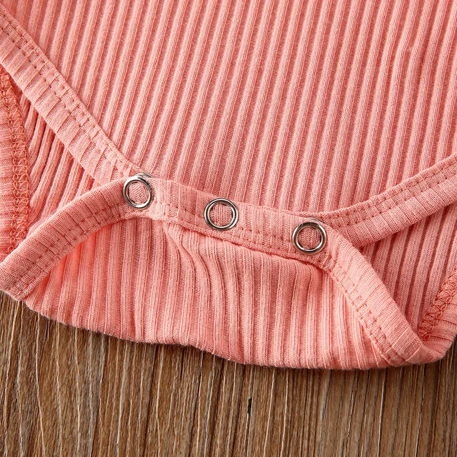 

Baby Summer Clothing Infant Newborn Baby Girl Ruffled Ribbed Bodysuit Floral Shorts Headband 3Pcs Set