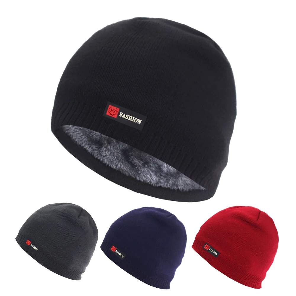 

Beanies Knitted Hat Wome's Winter Hats For Men Skullies Brimless cap Gorras Bonnet Sport Male Beanie Warm Thick Winter Hat Cap