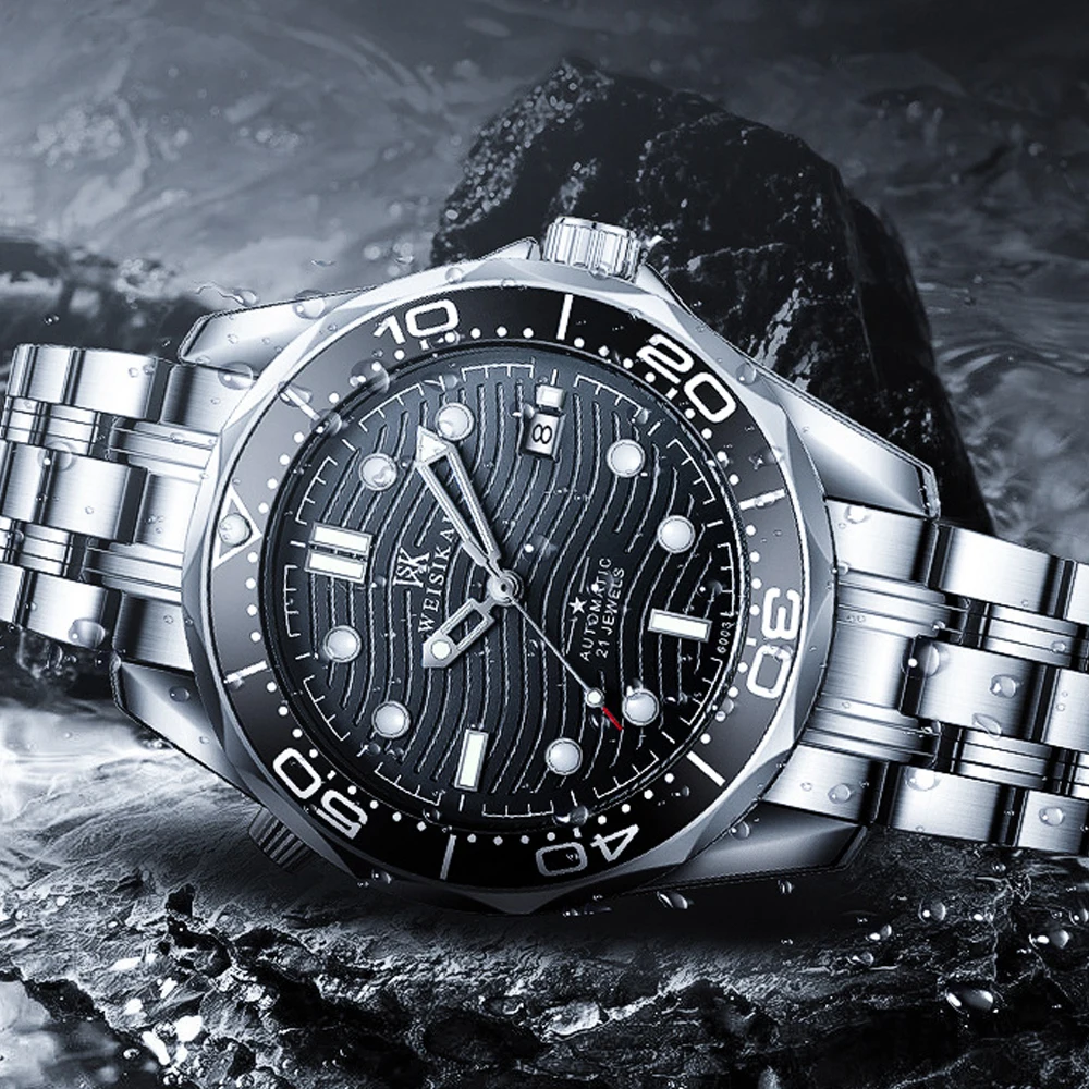 Новинка 2021 мужские часы верхнее платье автоматические механические с