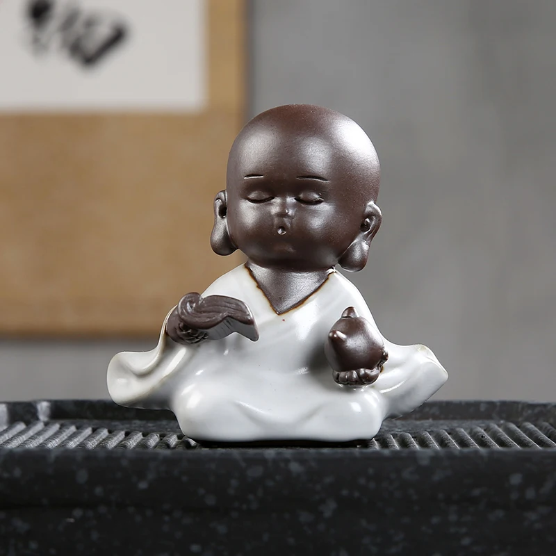 Чайный питомец фиолетовая глина милая фотография китайская чайный набор