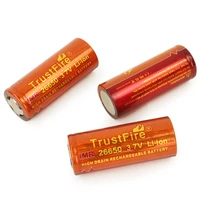 10pcslot trustfire imr 26650 3 7v 3400mah high drain rechargeable lithium battery with relief value for lamps led flashlights