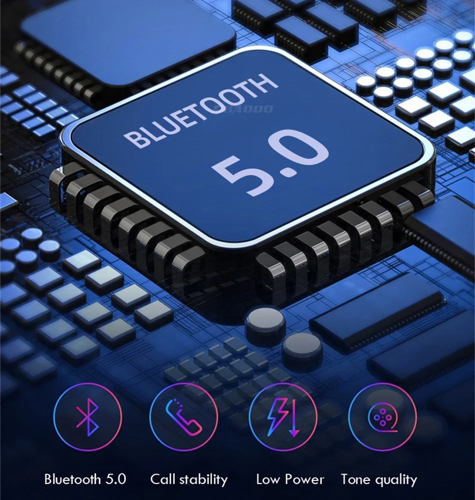 CBAOOO TWS Bluetooth беспроводная гарнитура 5,0 Bluetooth стерео гарнитура Hifi Ture спортивные наушники с микрофоном зарядная коробка