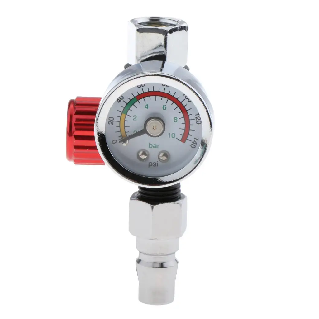 

Universal Alloy Spray Regulator Valve With Pressure Gauge Compact Size