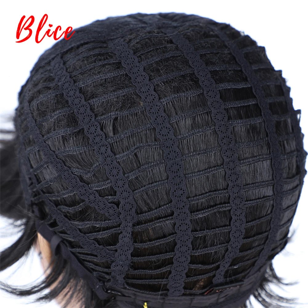 Blice для женщин короткий синтетический парик со свободной стороной взрыва