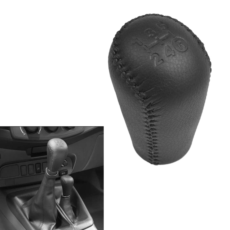 PU Leather Handle Gear Shift Knob Stick for Toyota Hilux MK6 MK7 2004-2014 Manual Transmission Lever | Автомобили и мотоциклы