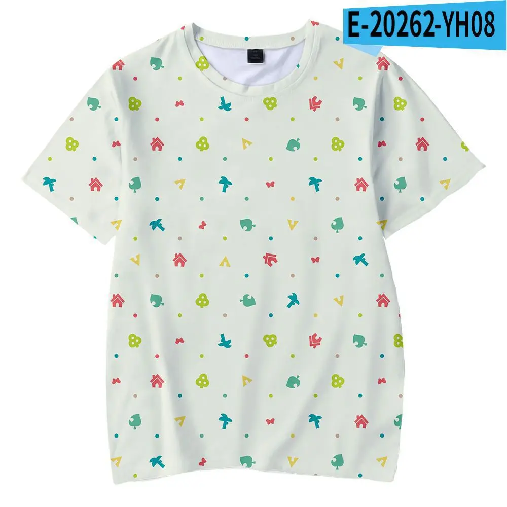 

DLF 3-20Y 2020 Summer New Cartoon Game Animal Crossing T Shirt Kids 3D Printed T-shirt Fashion Baby Boys Girls Harajuku T Shirt