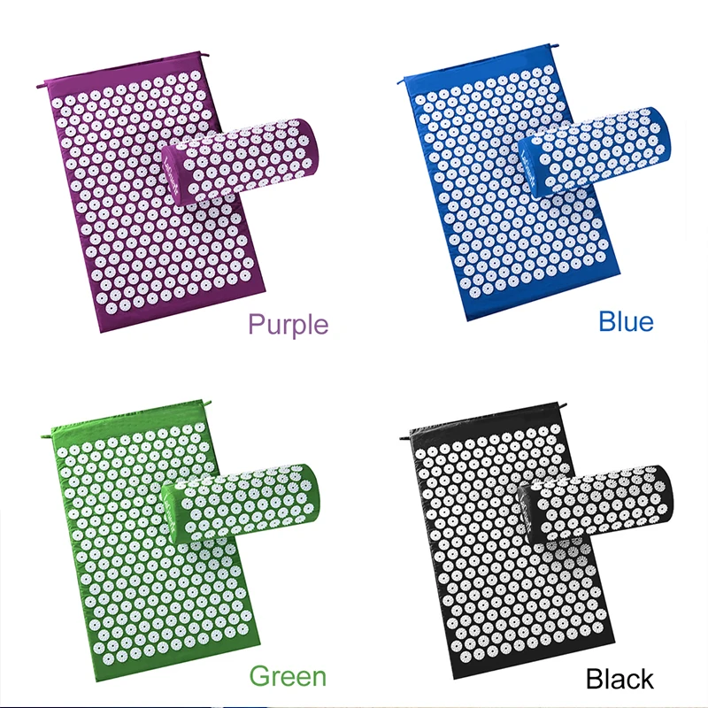 Массажная подушка коврик для акупрессуры и тела массажный в комплекте