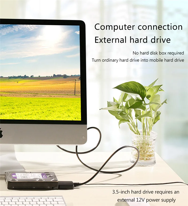Кабель USB C-Sata для жестких дисков 2 5 дюйма 50 см | Компьютеры и офис