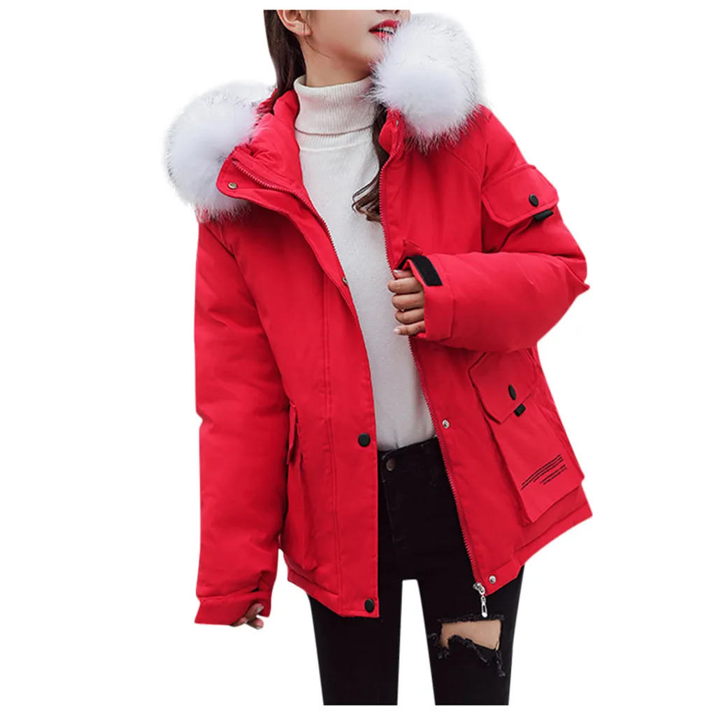 2019 Новое модное пальто женское пуховое хлопковое стеганое короткое ожерелье с