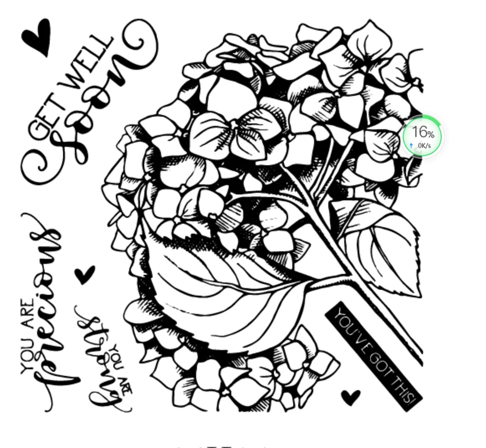 Цветочный прозрачный силиконовый штамп/печать для сделай сам