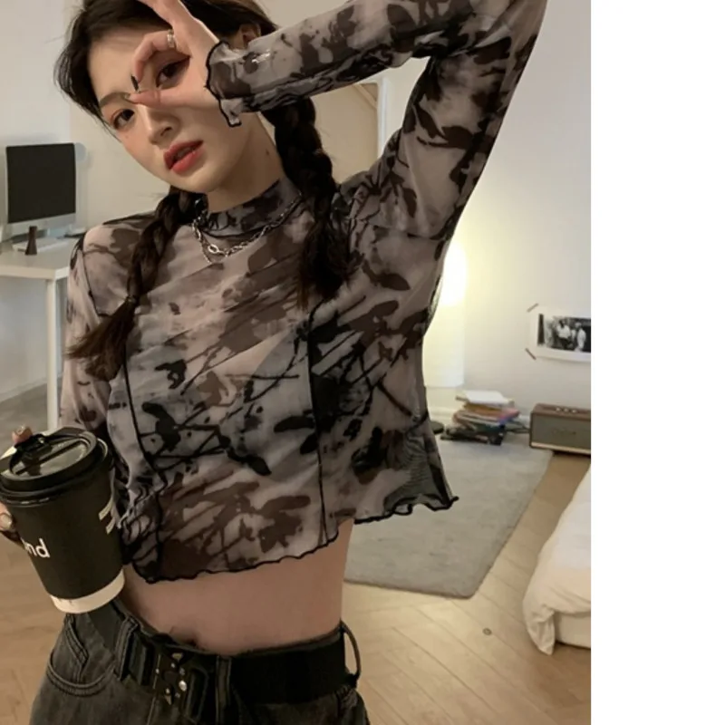 Футболка для девочек Spice короткий топ окрашенный в завязку женская летняя новая