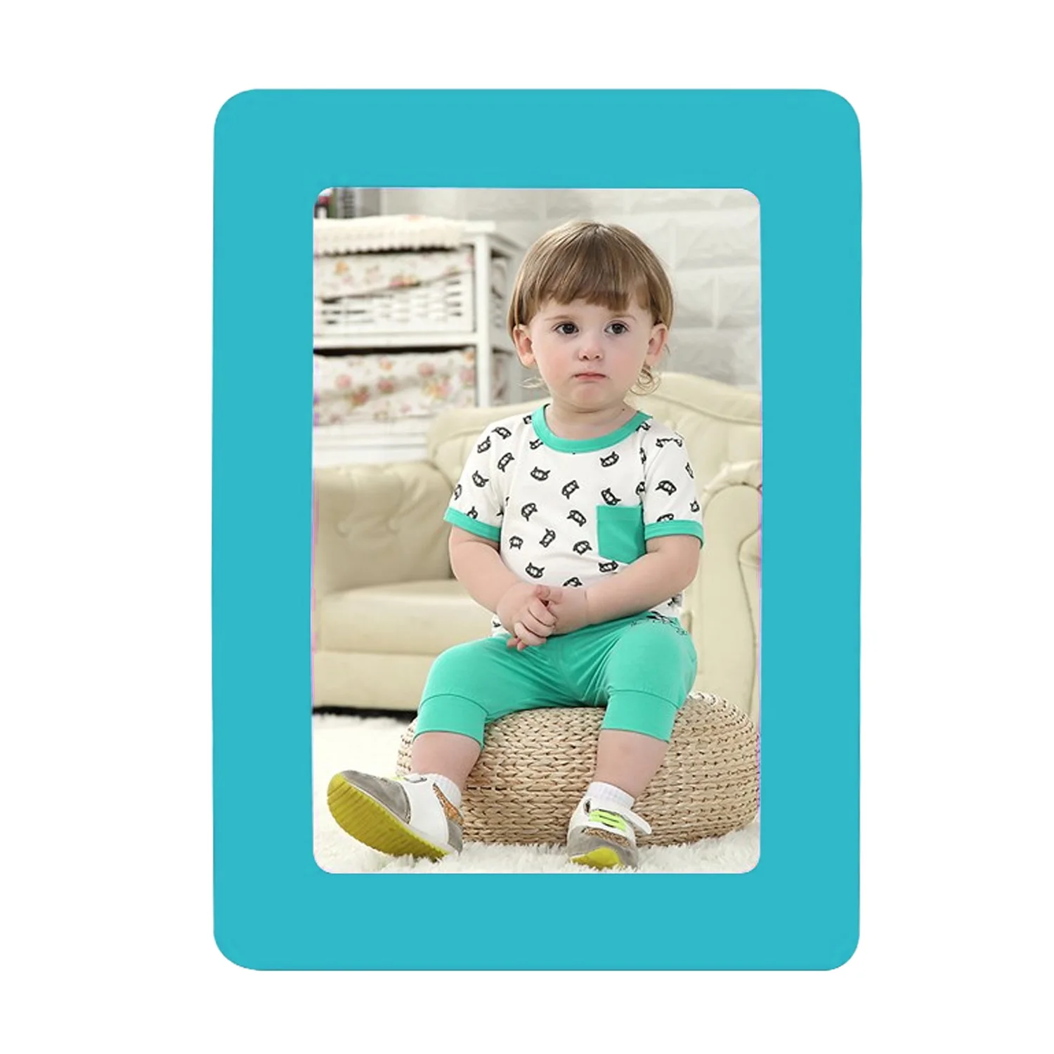 2 шт. 5 дюймовые однослойные рамки ПВХ магнитные фоторамки для холодильника