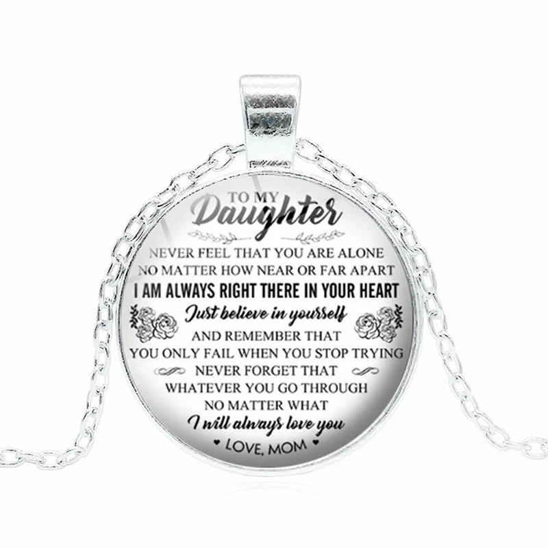 Ожерелье с лунным камнем и буквами для женщин мужчин модное ювелирное изделие