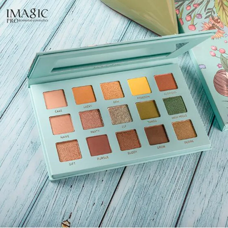 IMAGIC тени для век профессиональный макияж палитра 15 цветов Тени Пудра красота