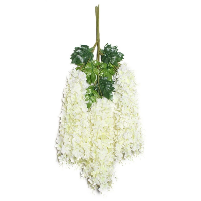 

12Pack Artificial Wisteria Hanging Garland Flowers Arts Ceremony Home Wedding