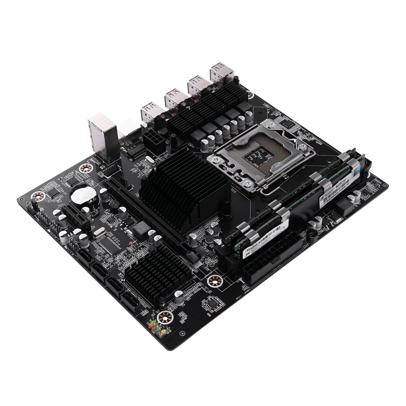 

X58 LGA1356 Motherboard with 2 x DDR3 4GB Dual Channel Memory Ram Combo SATA2.0 USB2.0 ATX Mainboard 8GB Kit