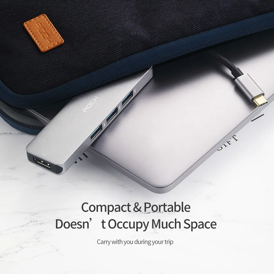 ROCK 4 в 1 станция dex для samsung S10 S9 Plus dex кабель usb type-C к HDMI 3 USB 3,0 адаптер портов для huawei mate 20 P30 Pro