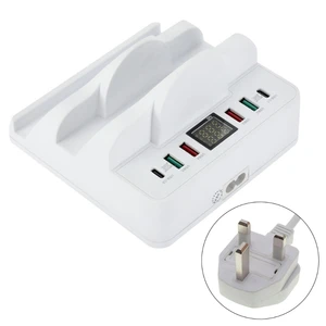 powerful wireless charging station with usbpdqc3 0 ports 80w power adapter for cellphone tablet smartwatch free global shipping