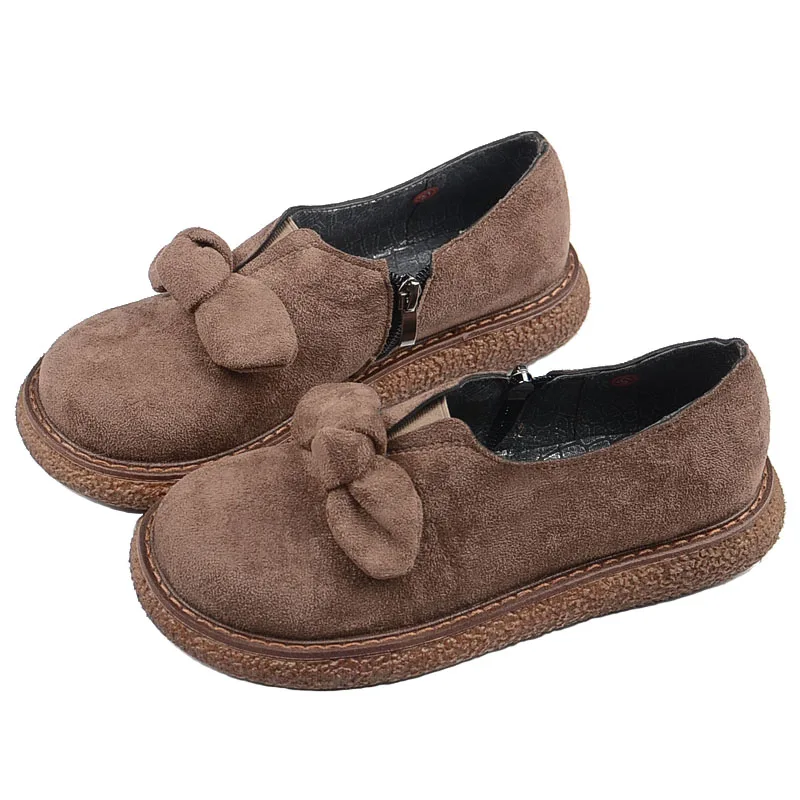 Литературные туфли Mori в стиле ретро на плоской подошве с большими головками