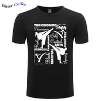 new taekwondo martial arts terminology typography tshirt men summer casual t shirt cotton short sleeve print tops tees plus size