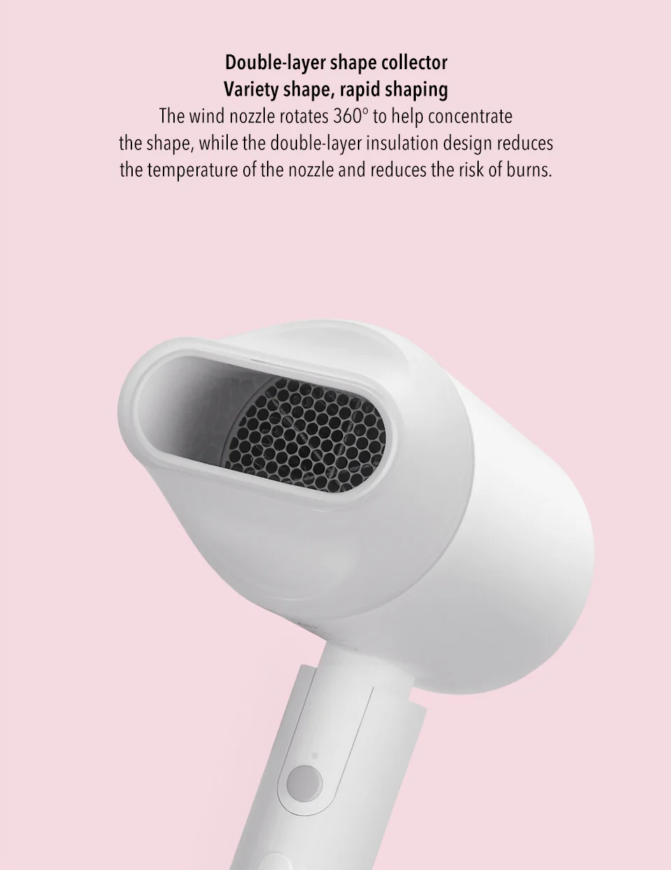 Xiaomi Mijia отрицательных ионов Портативный складной фен не наносит вреда десяти миллионов Отрицательных Ионов Салон класса