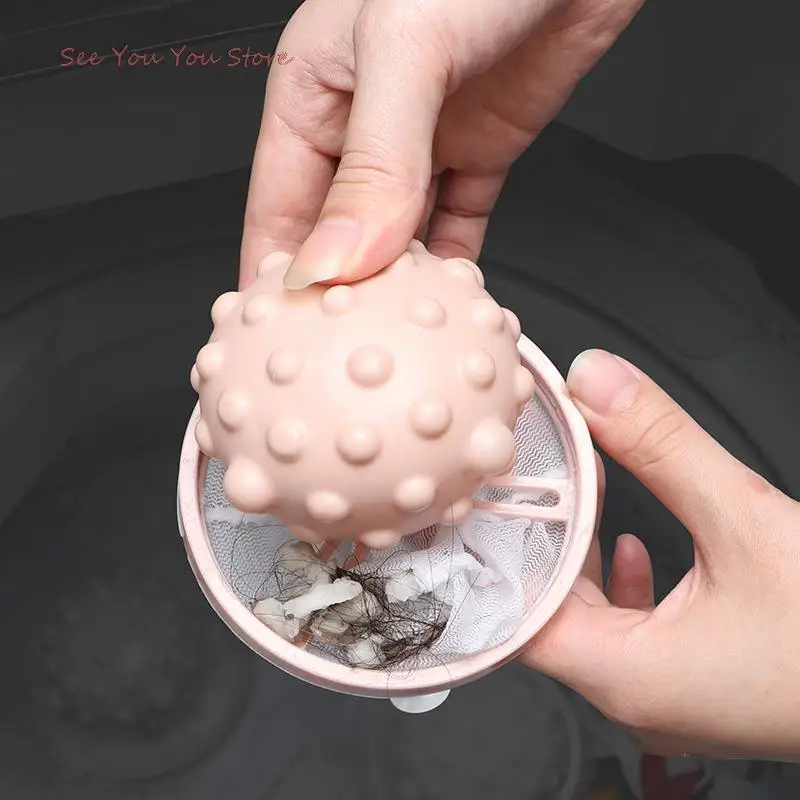 

Top Reusable Hair Lint Catcher Removal Bag Float Filter Washing Cleaning Ball