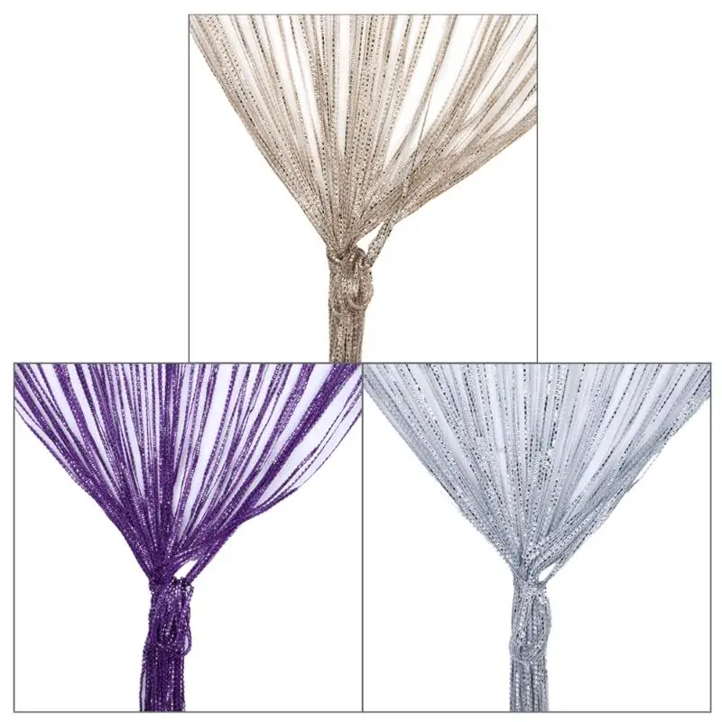 2*1 м штора лапша Кристалл бисер кисточка шелковая нить оконные дверные занавески