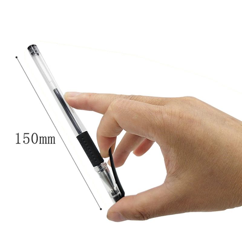 

12Pcs Gel Pen 0.5mm Carbon Pen Washable Handle Pens Refill Rods for School pen Writing Tools Cute Stationery