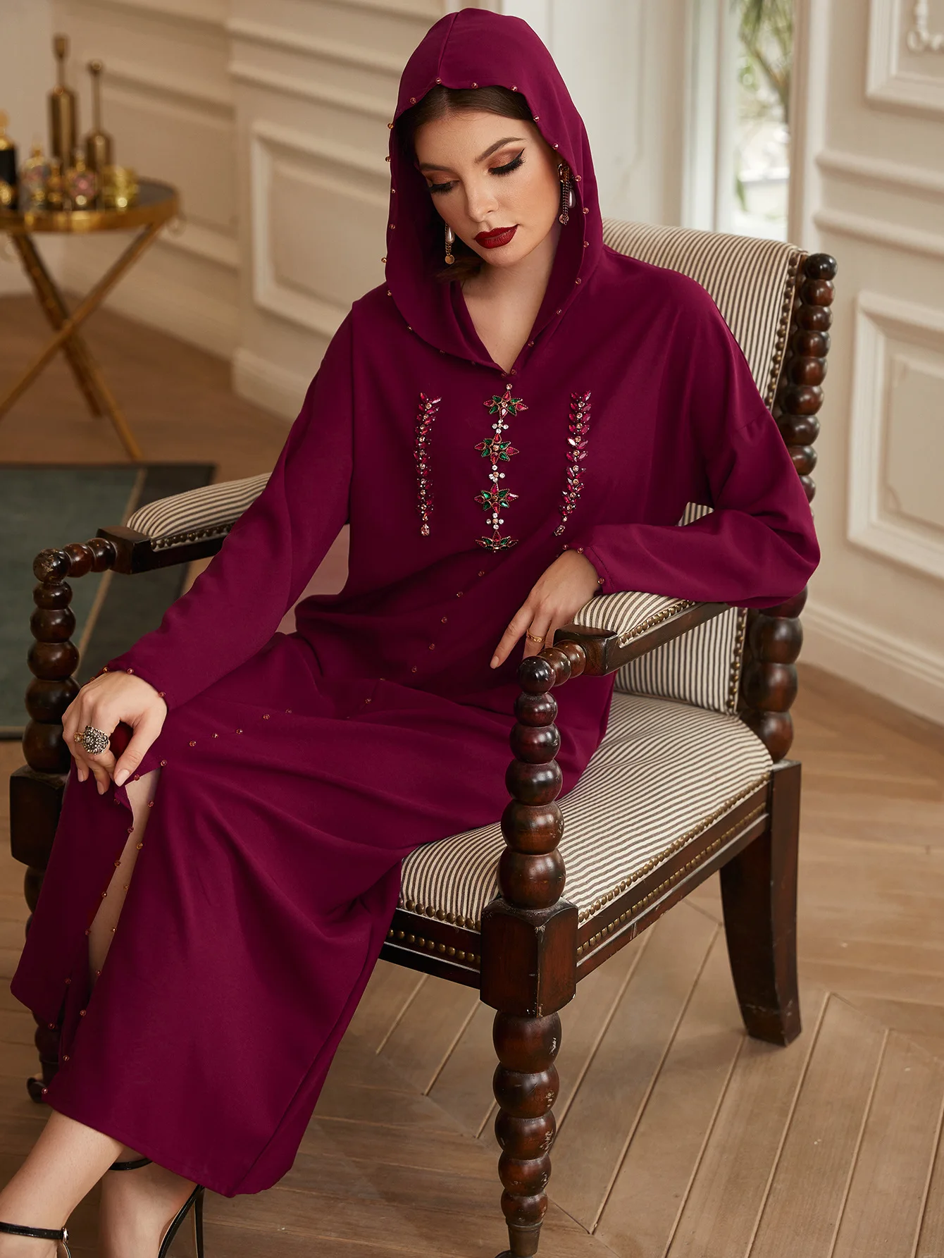Robeclothing Дубай Арабский исламский caftan marroqui турецкие платья мусульманская abaya eid