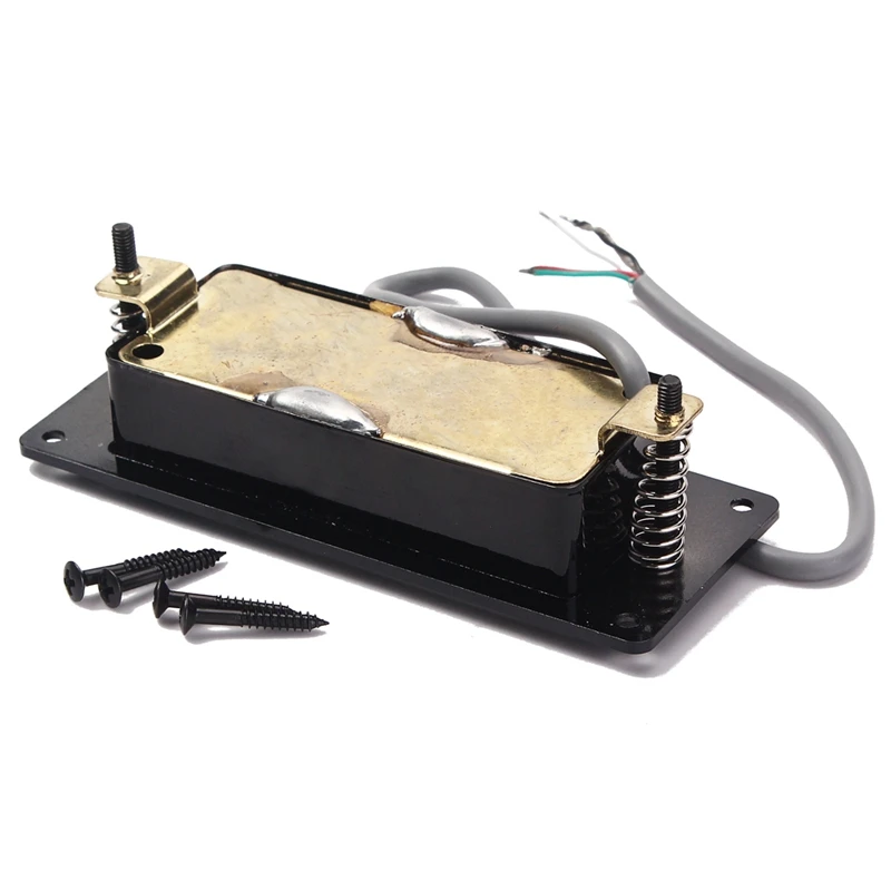 Черный Мини LP гитара Humbucker Пикап запечатанный чехол|Детали и аксессуары для