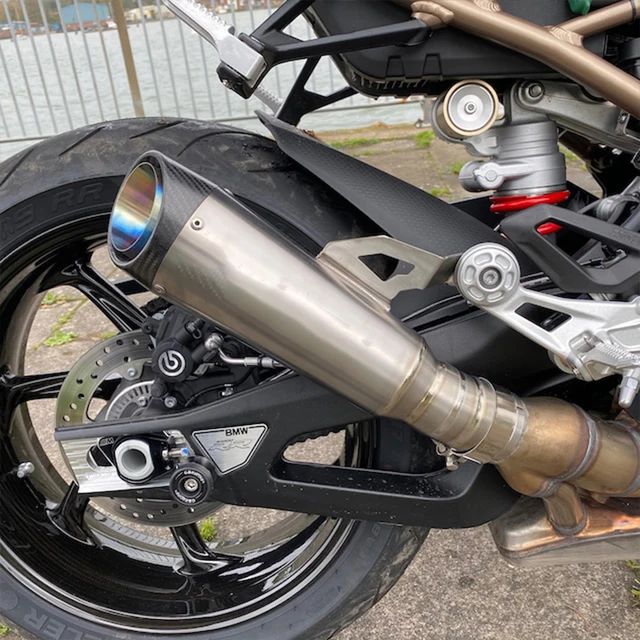 Motorrad-Slip-On-Auspuff-Mittelrohr- Für B&MW S1000R S1000RR 2019