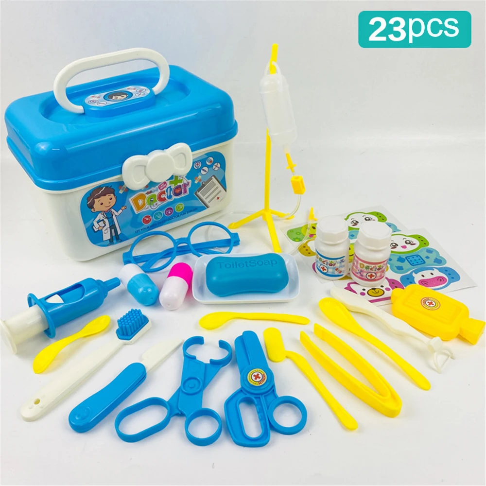 Kid Pretend Play Doctor Toys Set Children Costume Simulation Medical Equipment Stethoscope Storage Box Gift | Игрушки и хобби