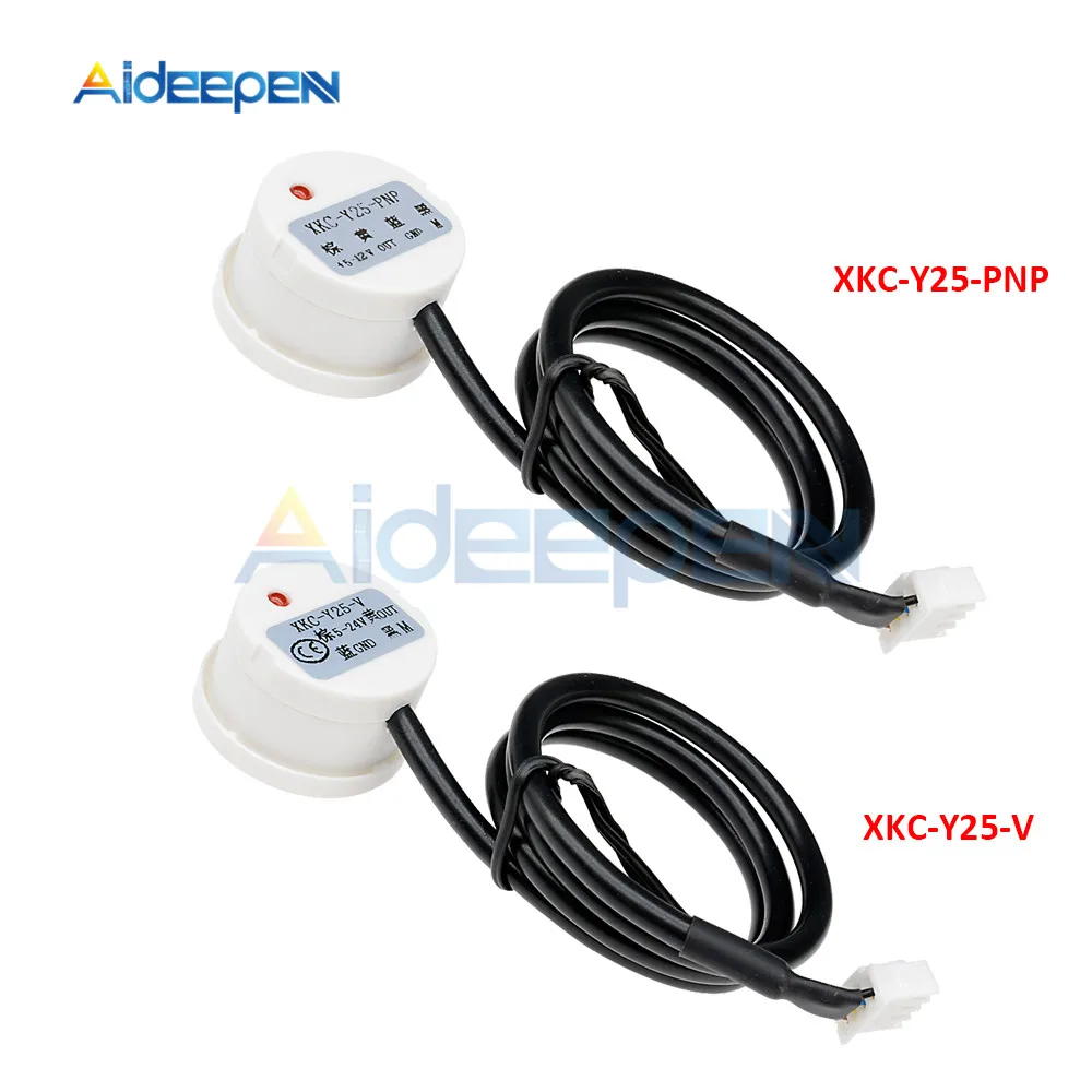 Датчик уровня жидкости XKC Y25 T12V Бесконтактный индикатор 5 24 В постоянного тока