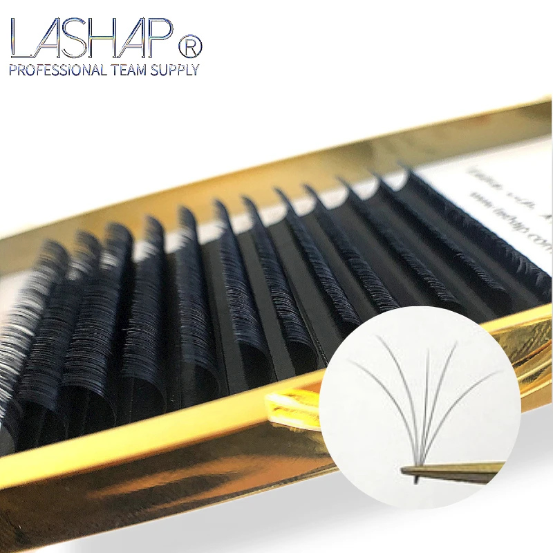 Оптовая продажа ресниц LASHAP Easy Fan Lash удлинитель 15 мм C D DD Curl мягкая искусственная