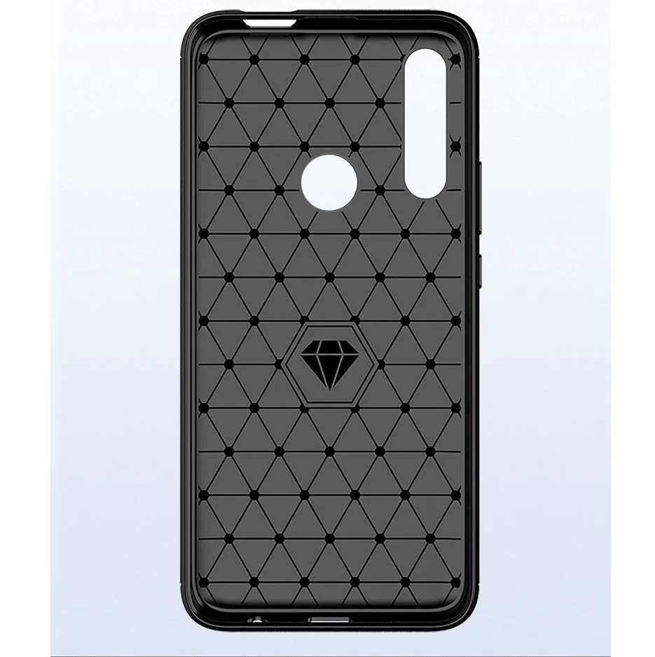Чехол из углеродного волокна для huawei P Smart Z чехол противоударный бампер