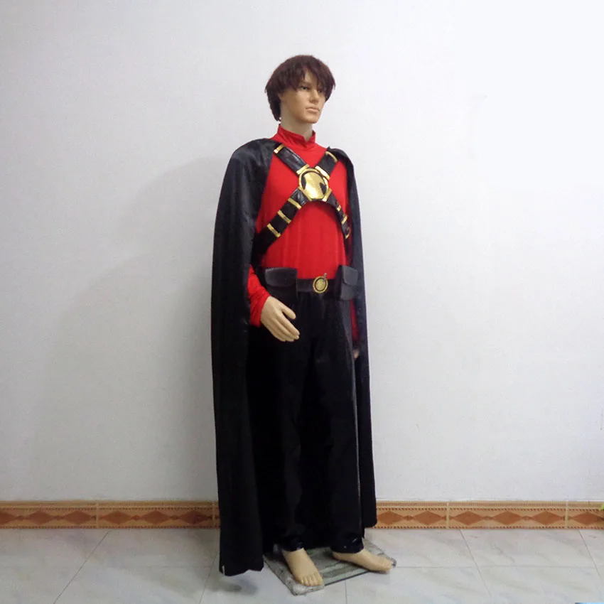 Красный маскарадный костюм Аркхэма из города Робина Рождественская вечеринка