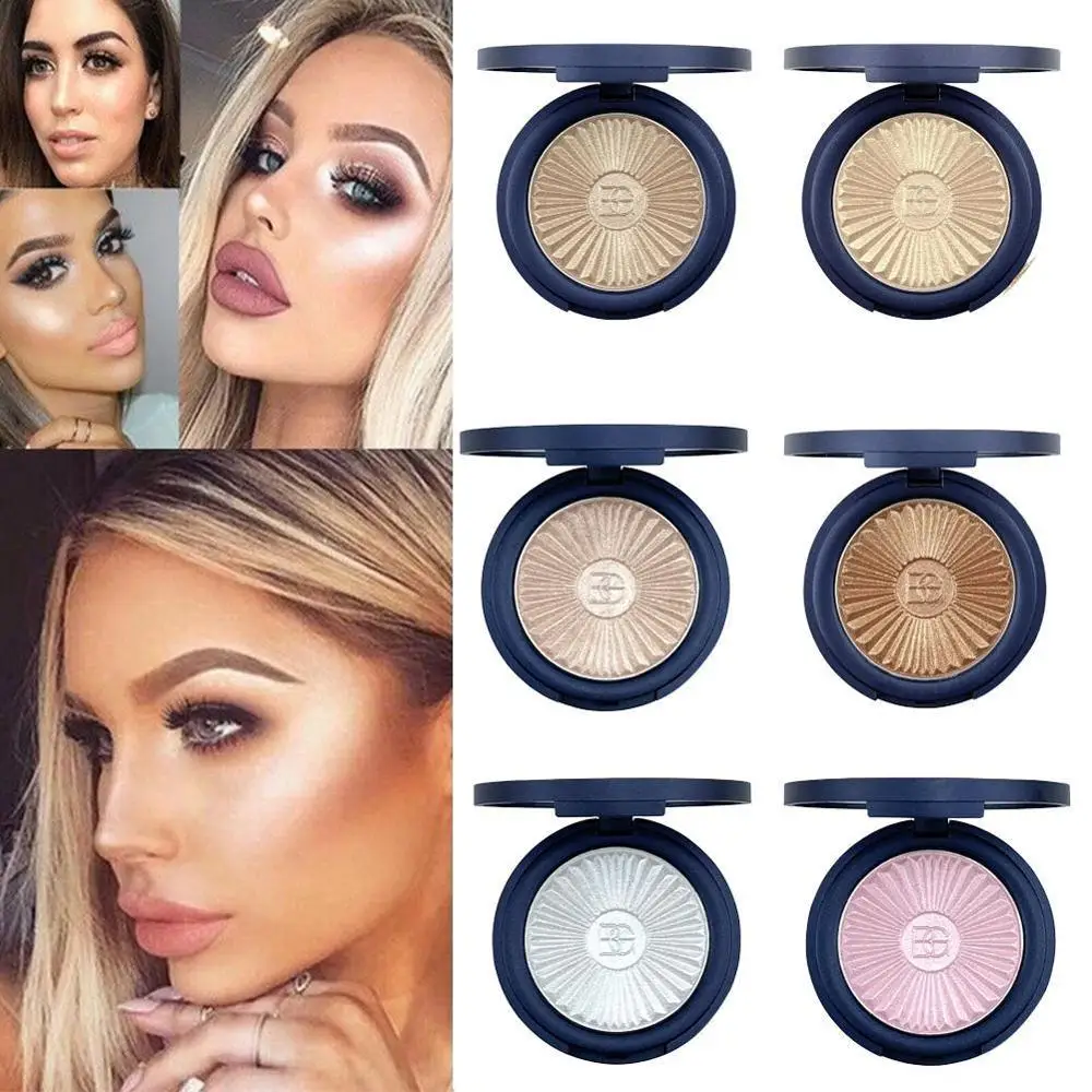Красота глазурованный мерцающий хайлайтер палитра лица блеск для контурного