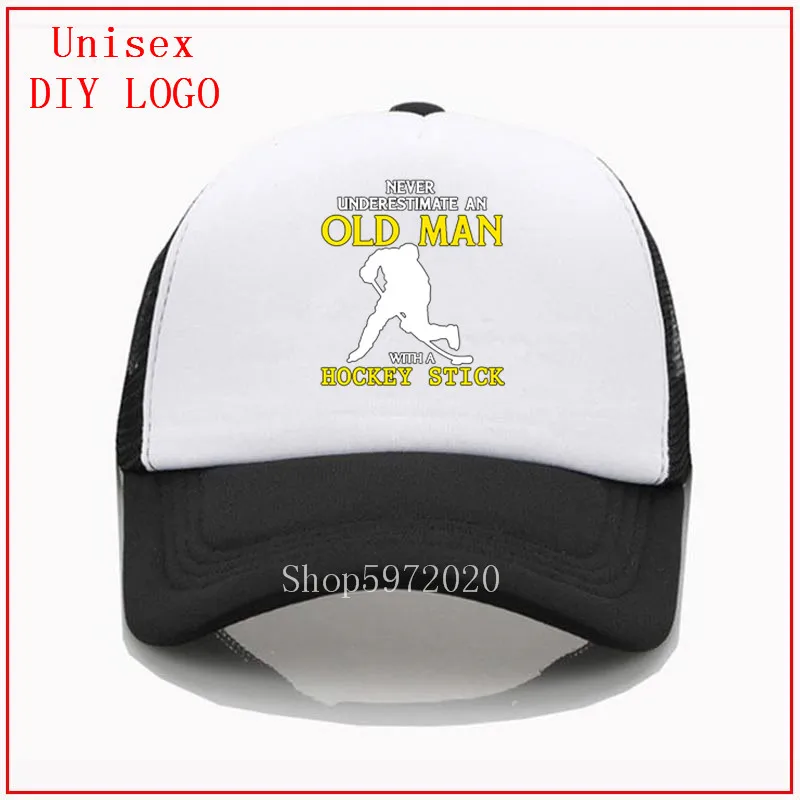 Бейсбольная кепка для пожилых людей с клюшкой хоккея | Аксессуары одежды